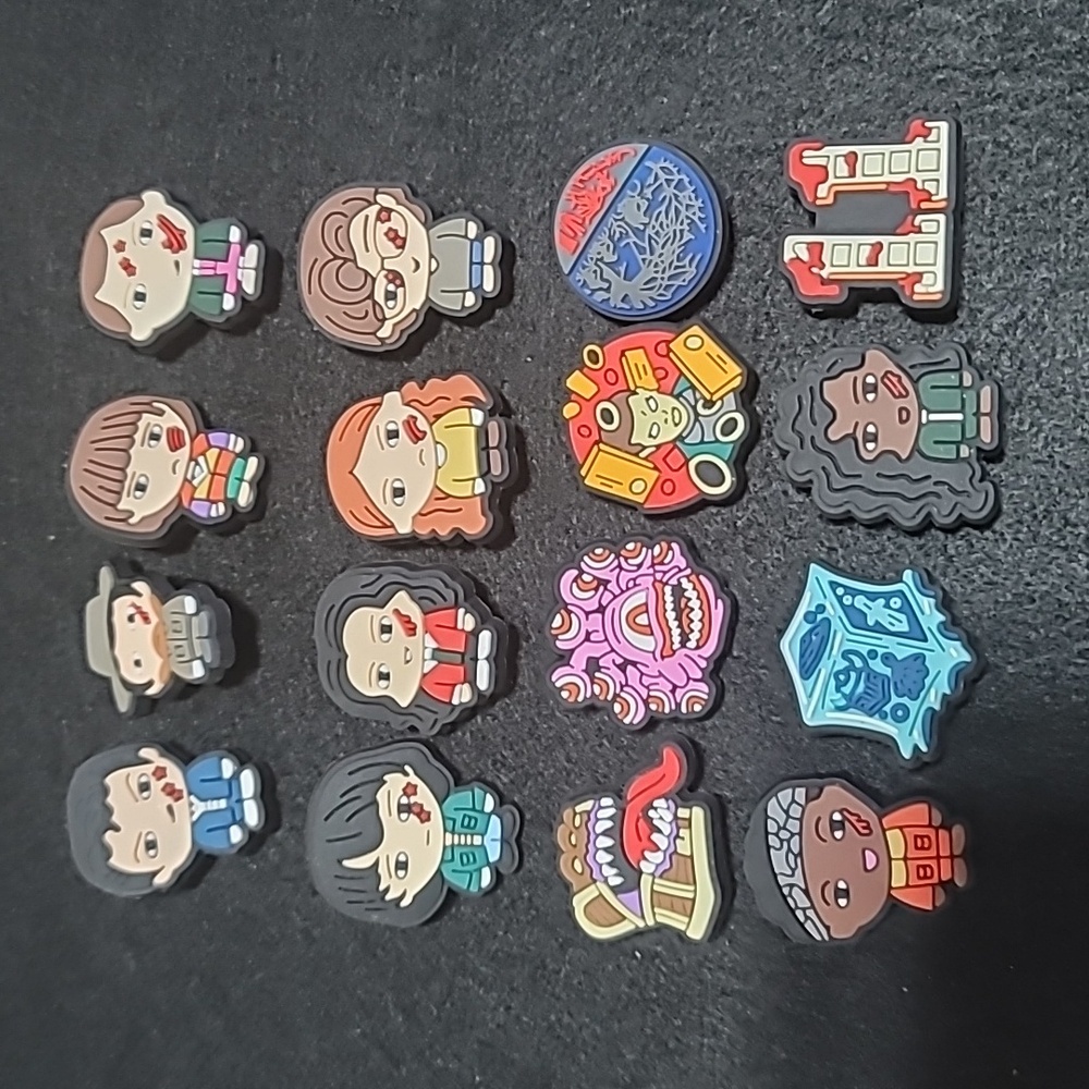 16 Stranger Things Croc Charms